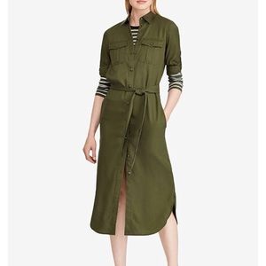 Ralph Lauren Twill Utility Shirtdress!
